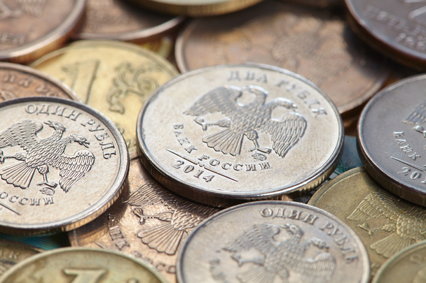 Russian coins closeup - Photo, Image