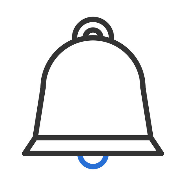 campana icona bicolore grigio blu colore pasqua illustrazione elemento vettoriale e simbolo perfetto. Icona segno da collezione moderna per il web. - Vettoriali, immagini