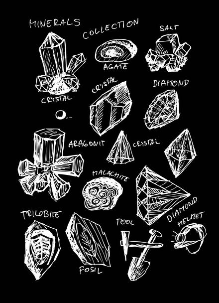 Cristalli diversi
 - Vettoriali, immagini