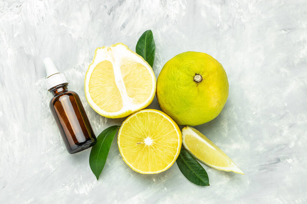 Citrus bergamia and Bergamot essential oil for spa and hair treatment, hair loss problem, hairfall control, Nutrition organics product, - Foto, Imagem