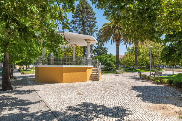 Historical Bandstand in the Municipal Park of the city of Ponte de Sor, Portalegre, Portugal - Фото, изображение