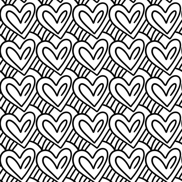 seamless abstract pattern for valentine's day or fabric - 写真・画像