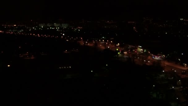 Noc miasto z pożarów - Materiał filmowy, wideo