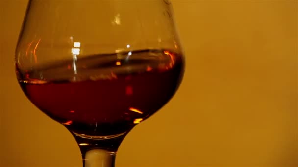 Cognac, brandy in a glass - Footage, Video