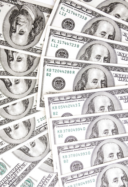 Benjamin Franklin 100-Dollar-Scheine - Foto, Bild
