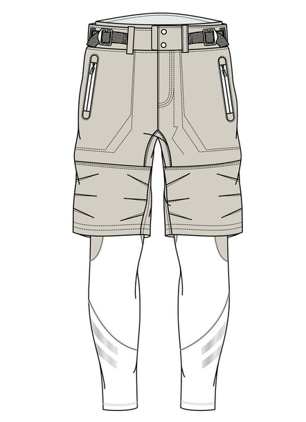 vector illustration of a shorts leggings - Vektor, Bild