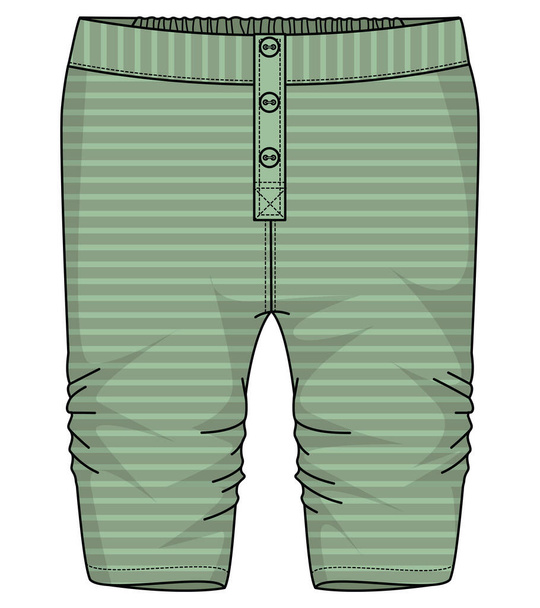 vector illustration of jersey leggings for kids  - Vector, Image