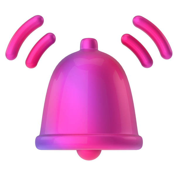 Subscribe icon. 3D Bell. 3D illustration. - Photo, Image