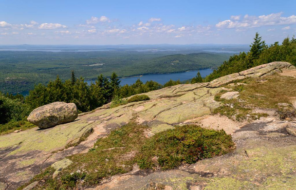 View from near the top of Cadillac Mountain, Maine, USA - Фото, изображение