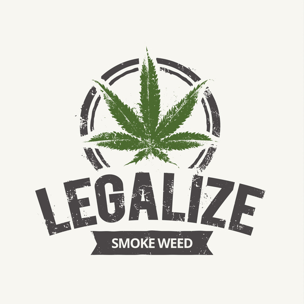 Emblème du cannabis
 - Vecteur, image