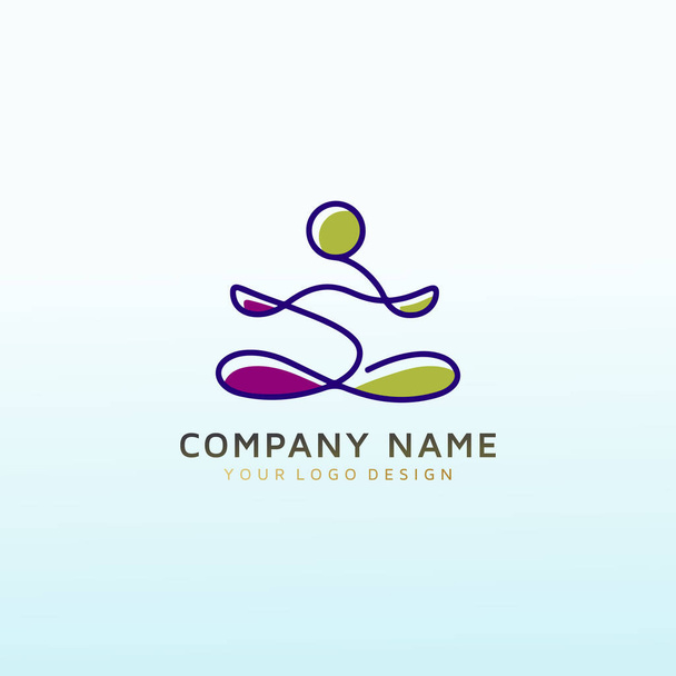 Yoga Studio Logo idea ispirazione - Vettoriali, immagini