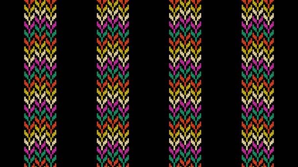 Africano Ikat paisley bordado. geométrico étnico oriental sem costura padrão tradicional.Aztec estilo ilustração abstrata. design para textura, tecido, vestuário, envoltório, decoração, estilo carpet.boho - Foto, Imagem