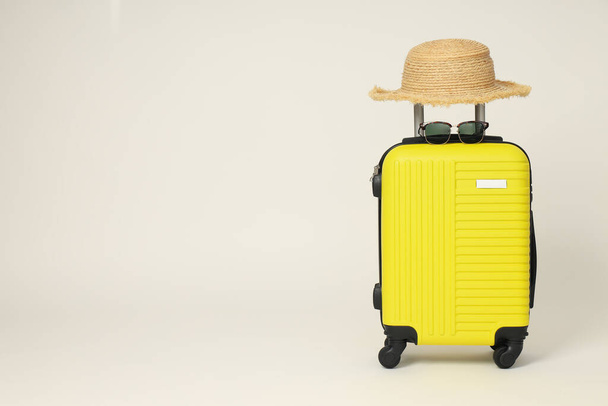 Suitcase, luggage, baggage for summer travel and vacation - Valokuva, kuva