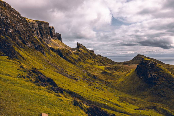 The Quiraing on the Isle of Skye in Scotland - Valokuva, kuva