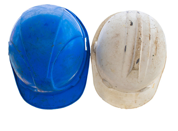 oude bouw helmen  - Foto, afbeelding