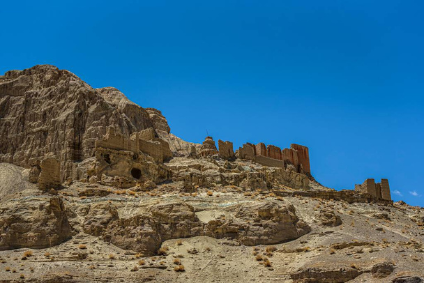 The ruins of Guge Kingdom. Tuolin, Zanda County, Tibet, China. - Fotoğraf, Görsel
