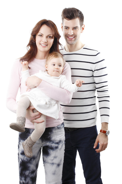 Nuori perhe vauvan kanssa tyttö
 - Valokuva, kuva