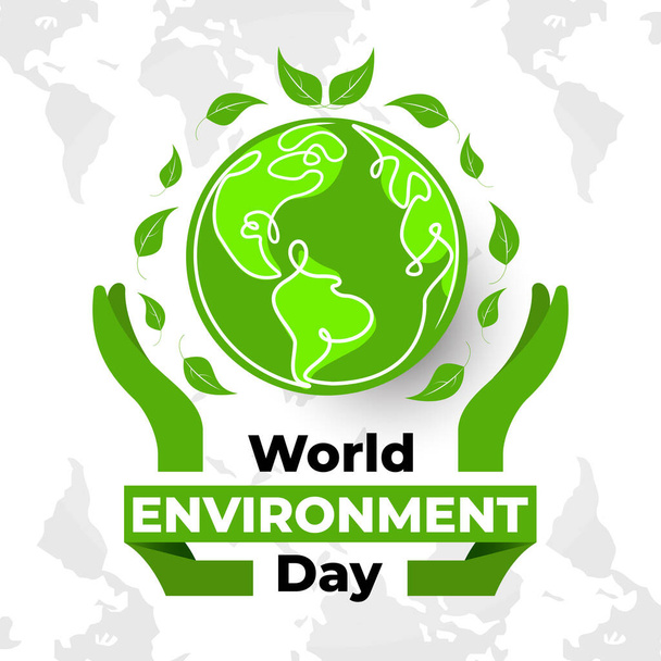 Be a part of the solution with our collection of social media designs inspired by World Environment Day and Save Earth Day. Share these designs and help spread awareness to protect our planet and create a sustainable future. Let's take action togethe - Wektor, obraz