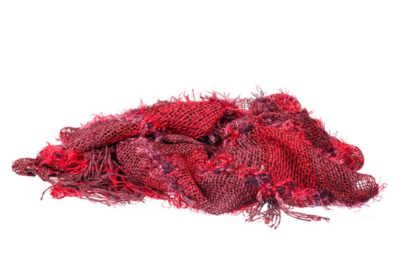 Ručně vyráběné barevné šály nebo šátku vlněné pletené látky te - Fotografie, Obrázek