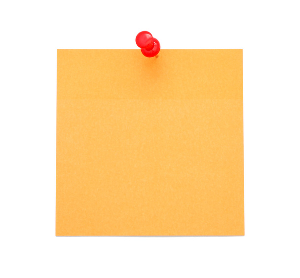 Blank orange paper note - Photo, Image