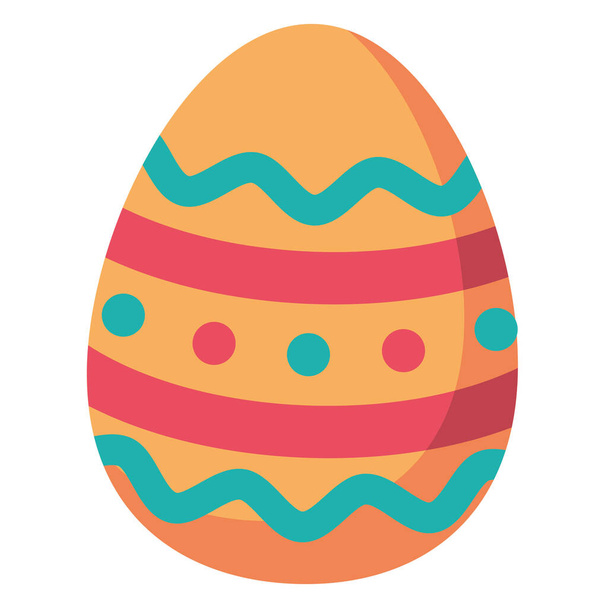 Isolated colored easter egg icon Vector illustration - Вектор, зображення