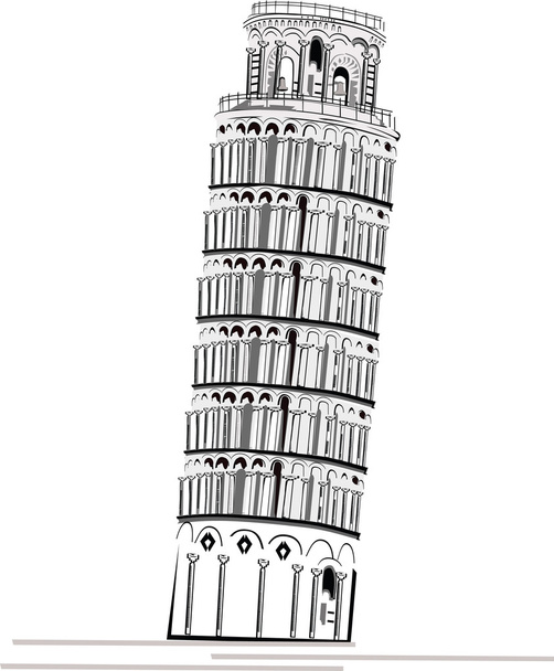 Pisa tower - Vektör, Görsel