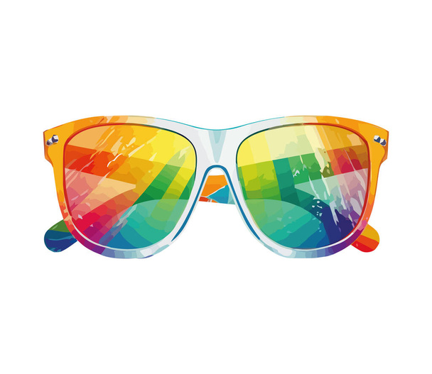 módní sluneční brýle příslušenství módní ikona izolované - Vektor, obrázek