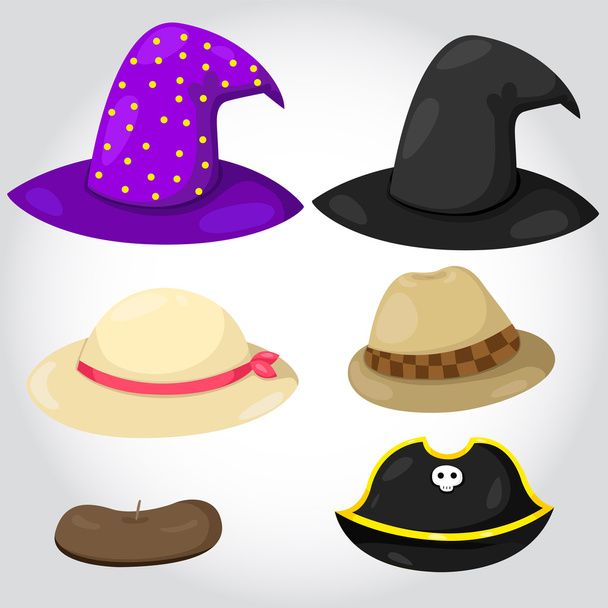 Illustrator of hats with party - Vector, Image