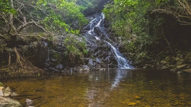 beautiful waterfall in Siu Chik Sha , TKO - Fotó, kép