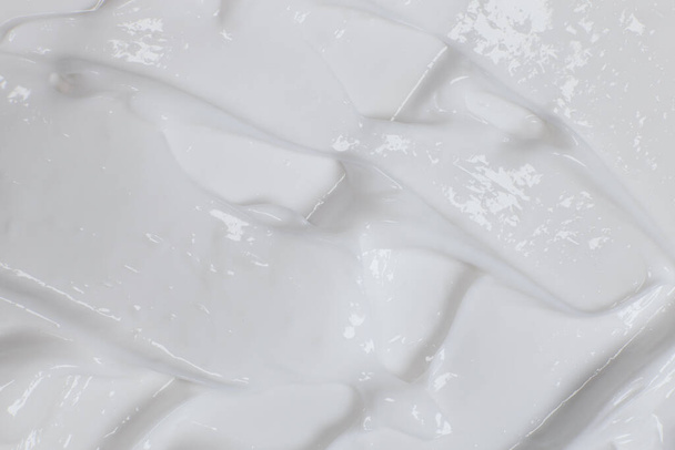 Texture of white cream for body or face - Photo, Image