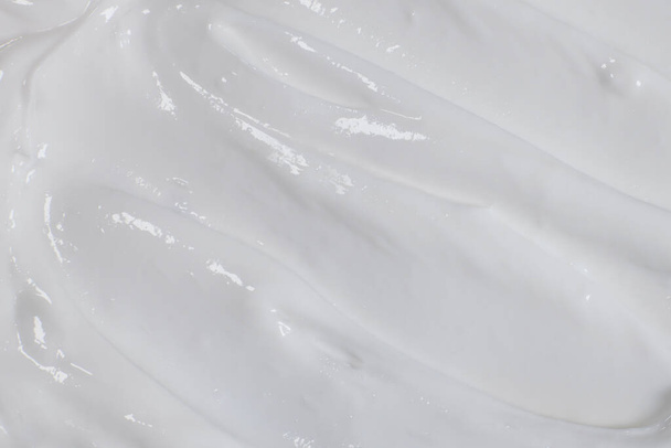 Crème blanche pour soins du corps ou du visage fond, texture - Photo, image