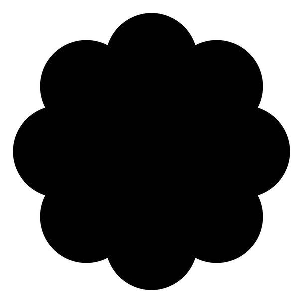 cerchi radiali pettine forma icona vettore isolato su sfondo bianco - Vettoriali, immagini