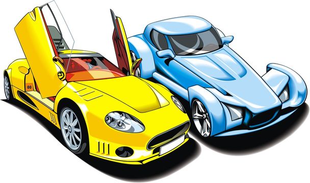 мой оригинальный дизайн спортивных автомобилей
 - Вектор,изображение