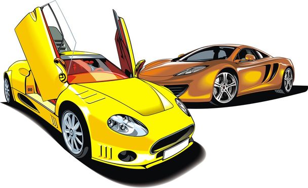 my original design sport cars - Vector, Image