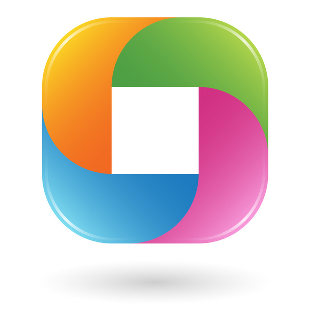 projekt logo w czterech kolorach - Wektor, obraz