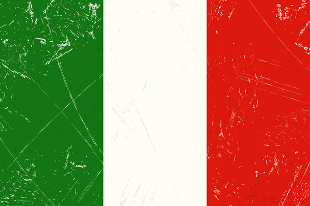 グランジ旗国 - イタリア - ベクター画像
