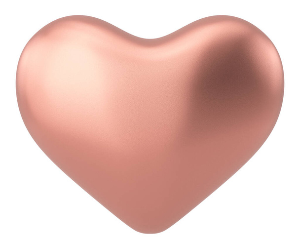 Τρισδιάστατη καρδιά Διακόσμηση κάρτας Αγίου Βαλεντίνου. 3D απεικόνιση. - Φωτογραφία, εικόνα