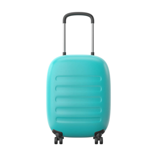 Luggage. Baggage. Suitcase. Travel element. 3D illustration. - Fotoğraf, Görsel