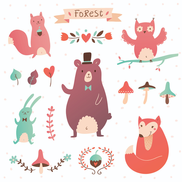 Forest vector set - Vector, Image