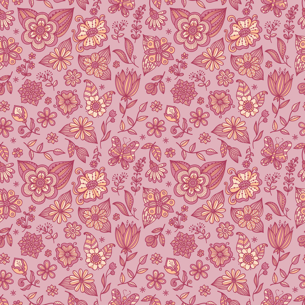 Seamless floral pattern. - Fotó, kép