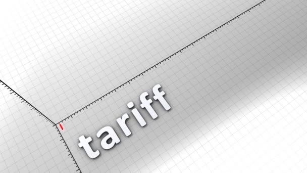 成長中のグラフィックアニメーション, Tariff. - 映像、動画
