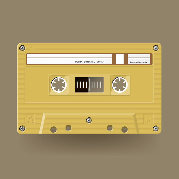 music cassette tape classic style - Vecteur, image