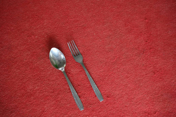 foto de la cuchara de comida con fondo aislado - Foto, Imagen
