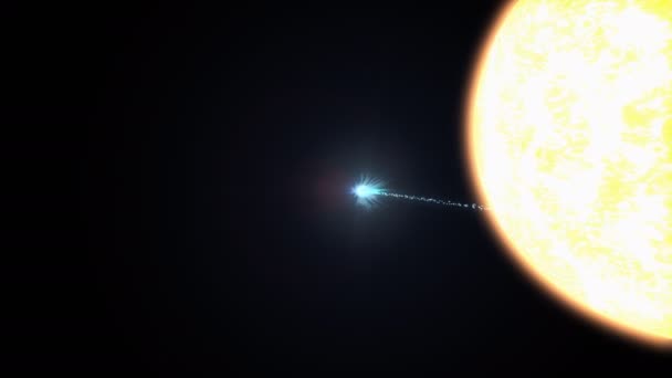 Representación artística, Cometa Sungrazer en perihelio con el Sol
. - Metraje, vídeo