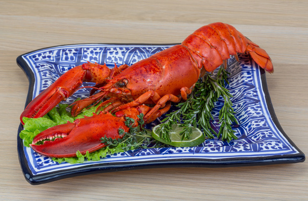 Vörös főtt homár - Fotó, kép