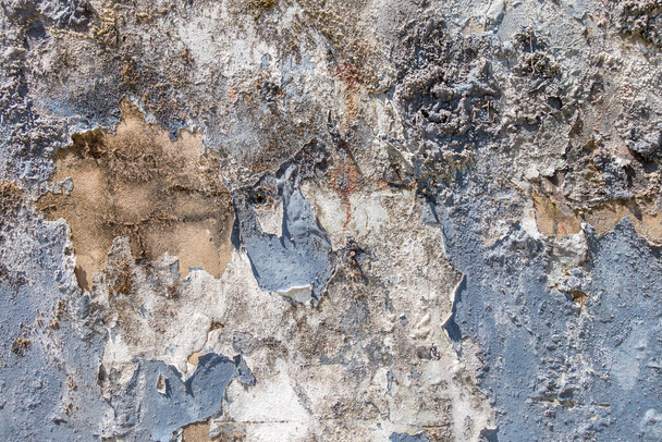 Blue concrete wall background texture. Grunge backdrop wallpaper - Foto, afbeelding