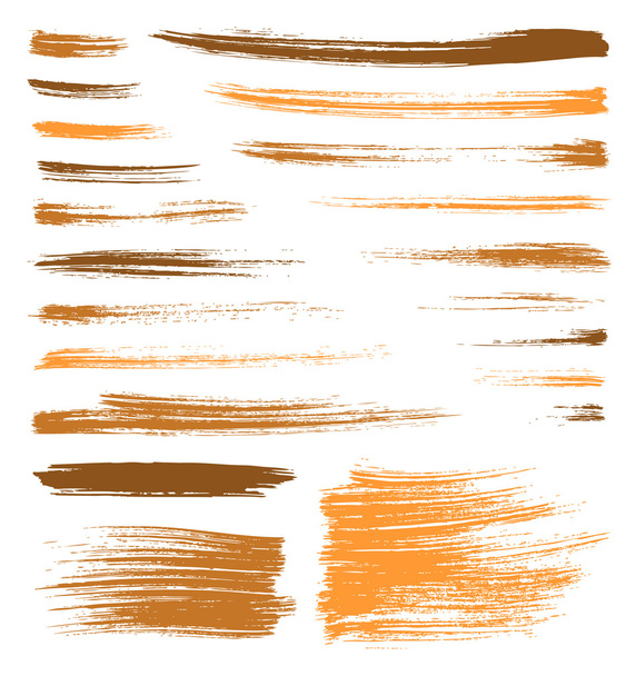 オレンジ色のベクトル ブラシ飛び散っ - ベクター画像