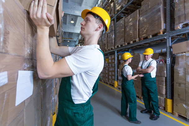 Man working in warehouse - Photo, image