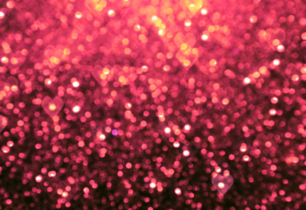 Bright and abstract blurred pink background with shimmering glitter - Photo, image