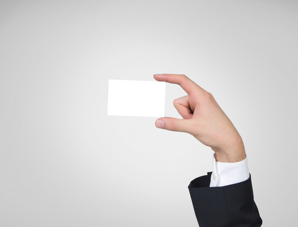 hand holding business card - Fotó, kép